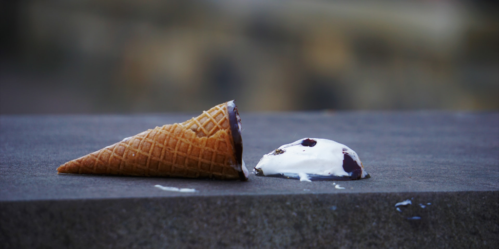 fallen ice cream